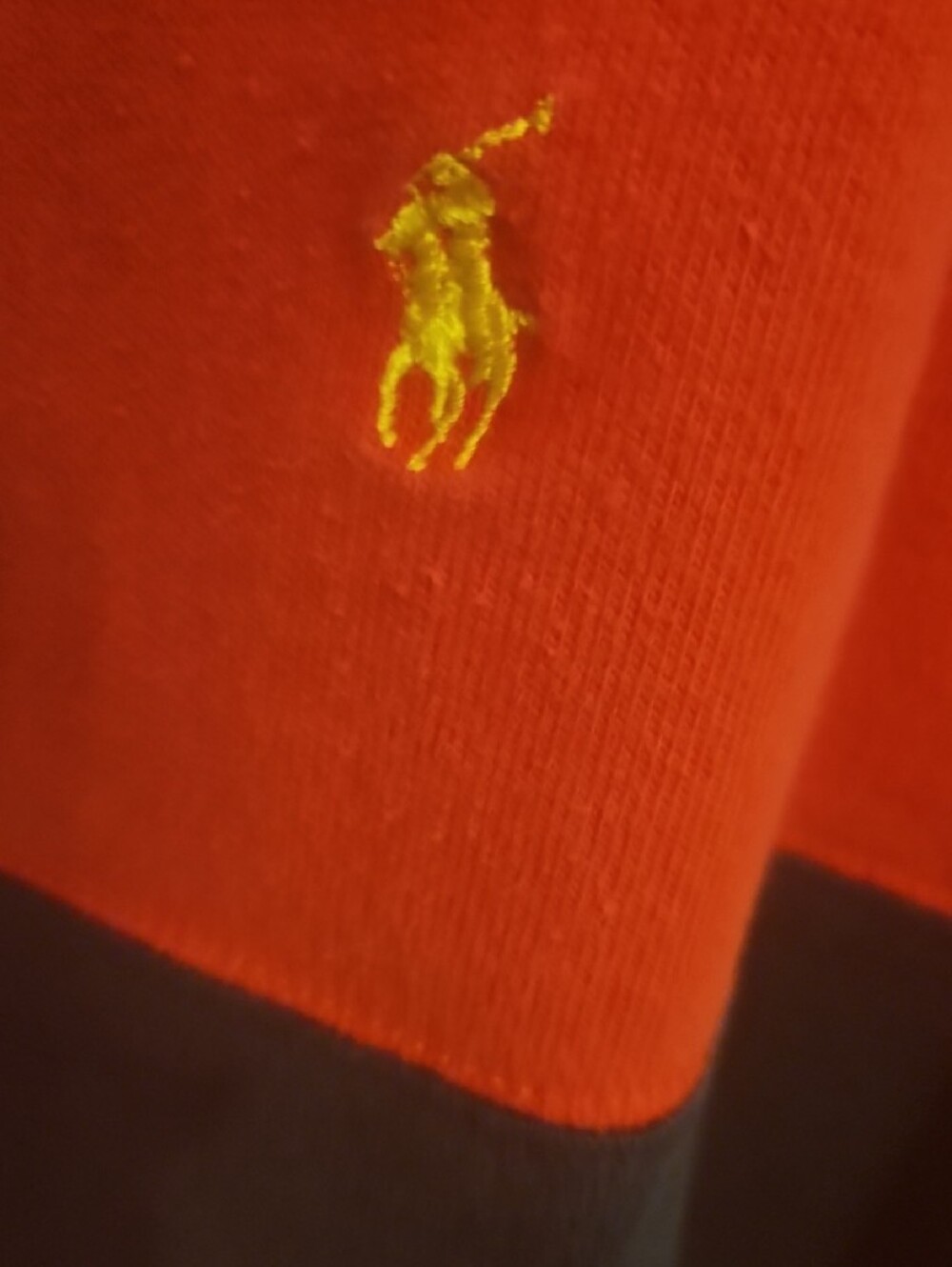 Polo by Ralph Lauren Red and Black Rugby Shirt - Picture 3 of 7